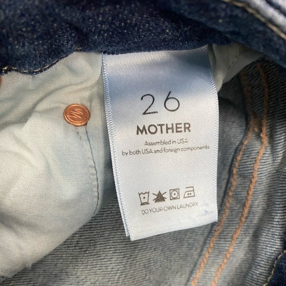 MOTHER Denim The Looker Ankle Fray Jeans Size 26 - Picture 12 of 12